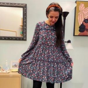 Long Sleeve Babydoll Dress 